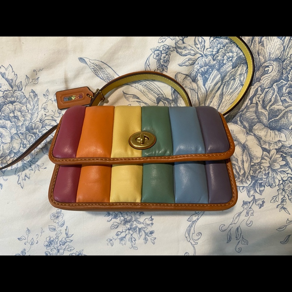 Rainbow Coach Crossbody